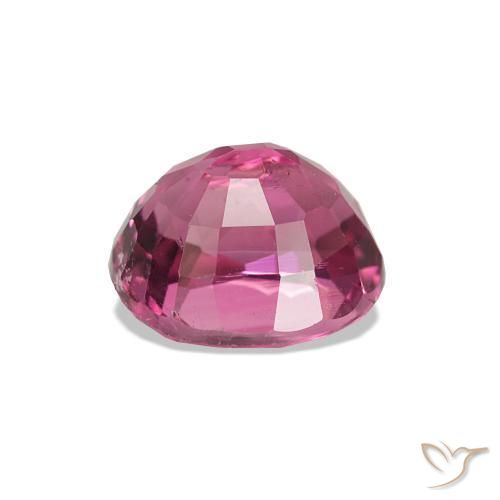 Turmalina Rosa quente Natural 1.42ct, Corte Oval, VS-SI
