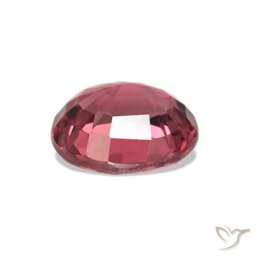 Turmalina vermelho médio Natural 1.64ct, Corte Oval, VS