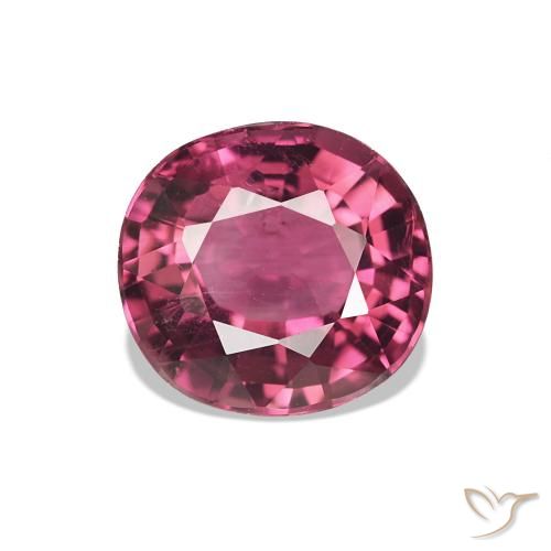Turmalina vermelho médio Natural 1.52ct, oval, VS