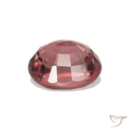 Turmalina Terroso Rosa Avermelhado Natural 1.35ct, Corte Oval, VS