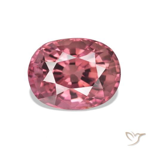 Turmalina Rosa chiclete Natural 1.70ct, Corte Oval, VS
