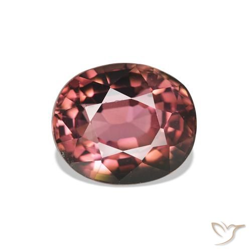 Turmalina Roxo escuro Natural 1.55ct, Corte Oval, VS