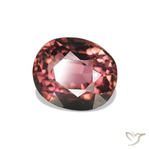 Turmalina Roxo escuro Natural 1.55ct, Corte Oval, VS