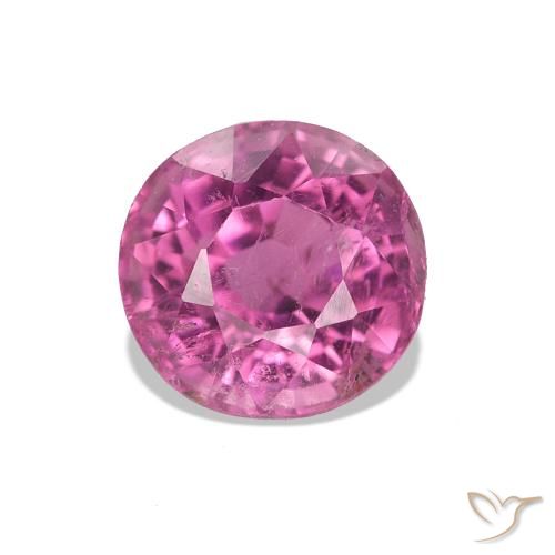 1.68ct Rosa escuro Turmalina, Redondo, VS-SI