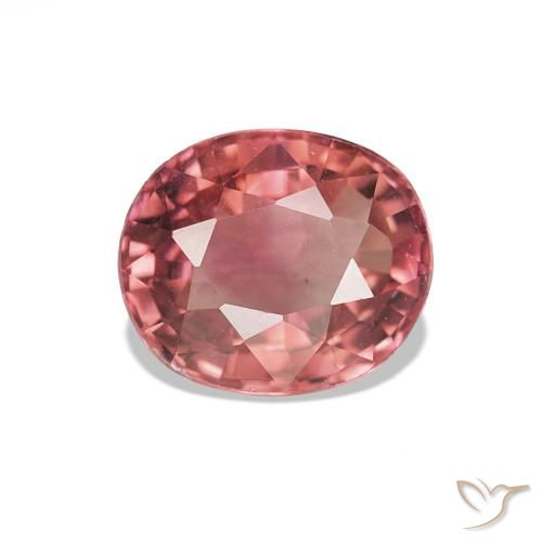 1.44ct Vermelho brilhante Turmalina, oval, VVS-VS