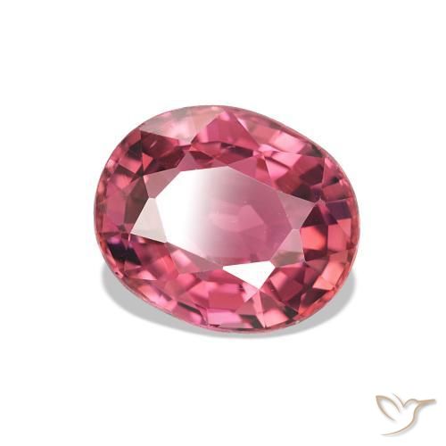 Turmalina Rosa escuro Natural 1.62ct, oval, VS