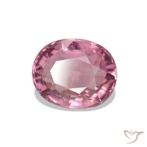 Turmalina rosa médio Natural 1.46ct, Corte Oval, VS-SI