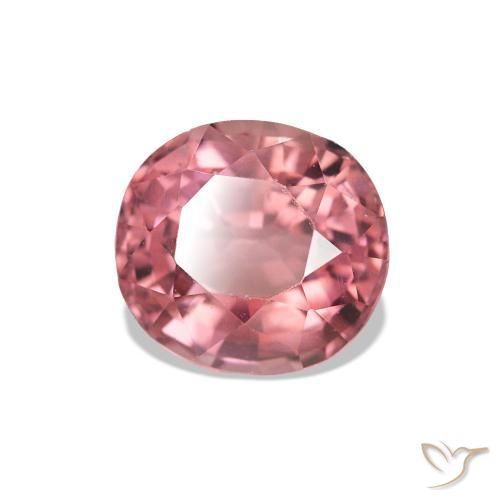 Turmalina rosa médio Natural 1.39ct, Almofada, VS