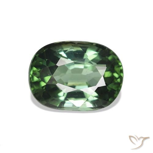 Turmalina Verde escuro Natural 1.66ct, oval, VVS