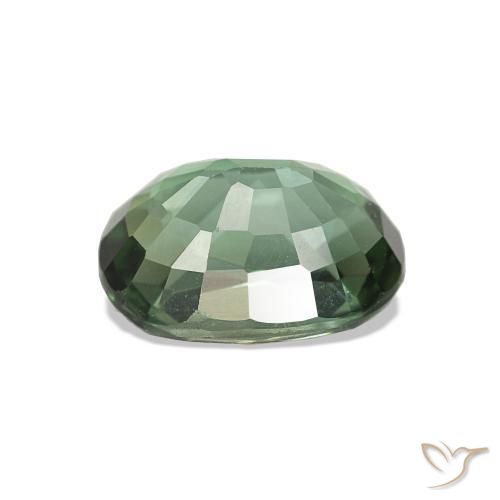 Turmalina Verde escuro Natural 1.66ct, oval, VVS