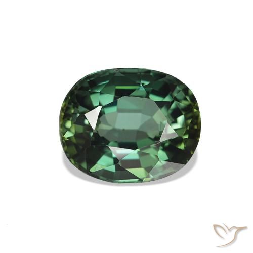Turmalina Verde floresta Natural 1.41ct, oval, VVS-VS