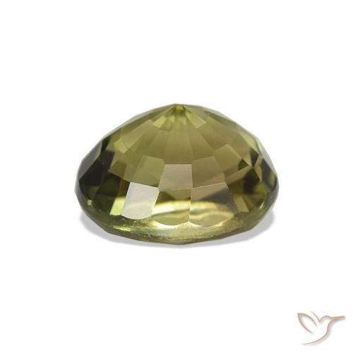 Turmalina Verde Floresta Quente Natural 1.41ct, oval, VVS-VS