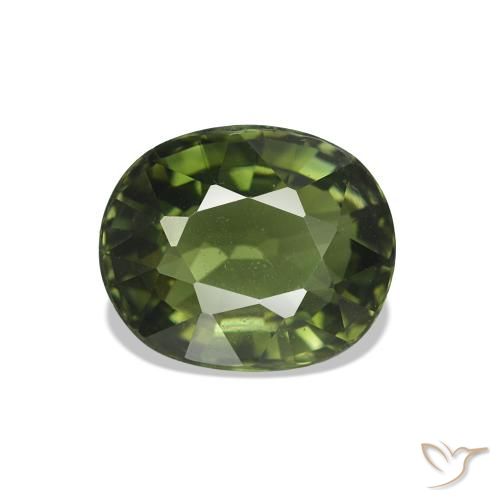 1.78ct verde escuro Turmalina, oval, VS