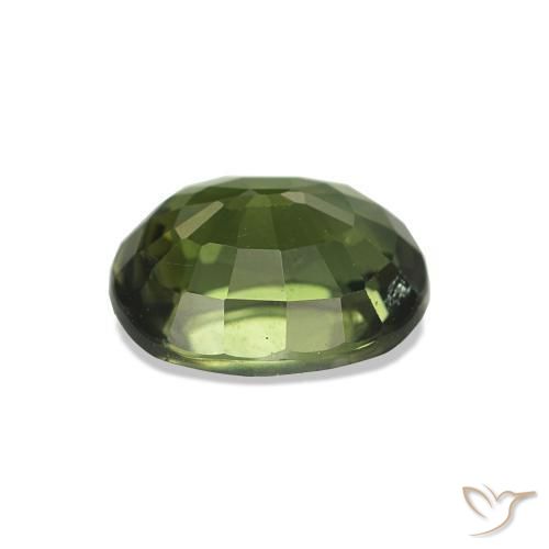 Turmalina verde escuro Natural 1.78ct, oval, VS
