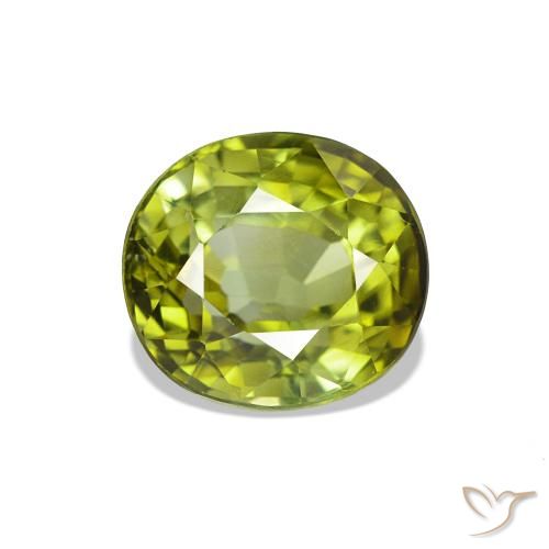 Turmalina Verde médio Natural 1.83ct, oval, VS