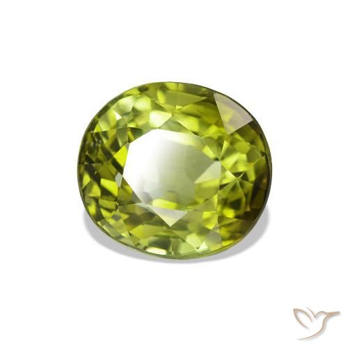 Turmalina Verde médio Natural 1.83ct, oval, VS