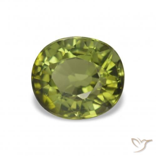 Turmalina Verde médio Natural 1.61ct, oval, VS