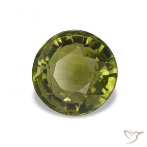 Turmalina Verde médio Natural 1.47ct, Redondo, VVS