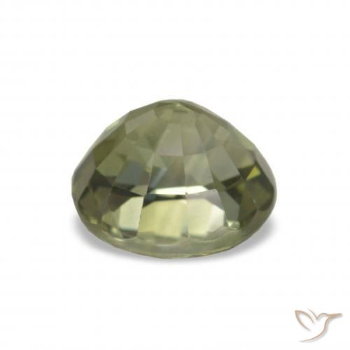Turmalina verde quente Natural 1.54ct, Corte Oval, VS