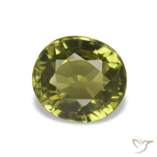 1.69ct verde quente Turmalina, oval, VS