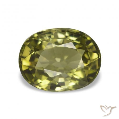 Turmalina Luz verde Natural 1.87ct, Corte Oval, VVS