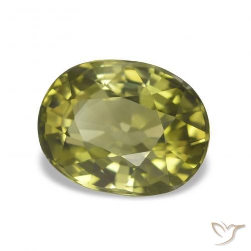 Turmalina Luz verde Natural 1.87ct, Corte Oval, VVS