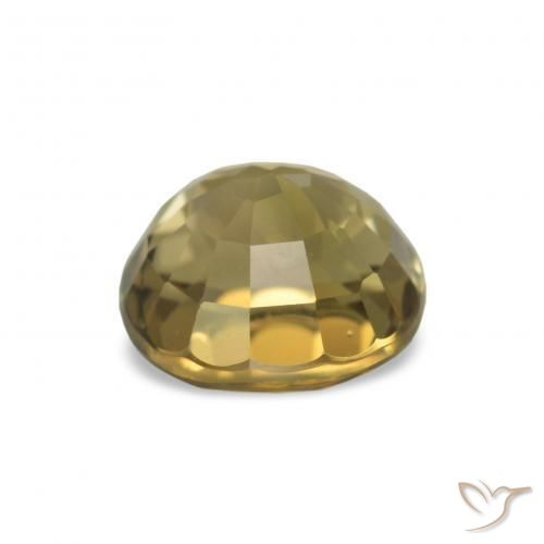 Turmalina ouro médio Natural 1.48ct, Corte Oval, VS