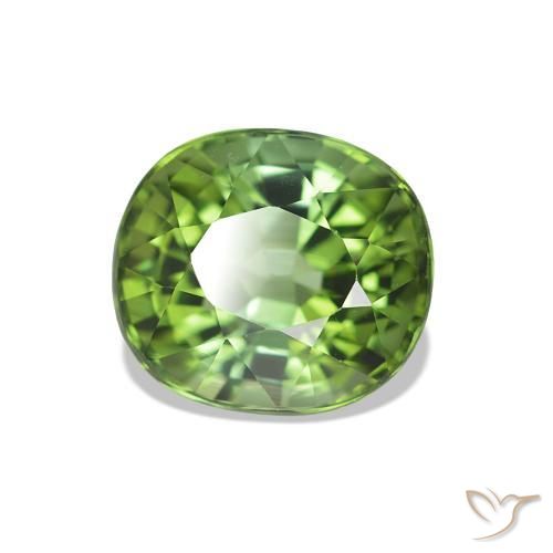 Turmalina verde escuro Natural 1.66ct, oval, VS