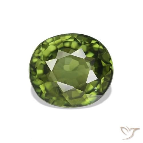 Turmalina Verde Floresta Claro Natural 1.62ct, Corte Oval, VVS