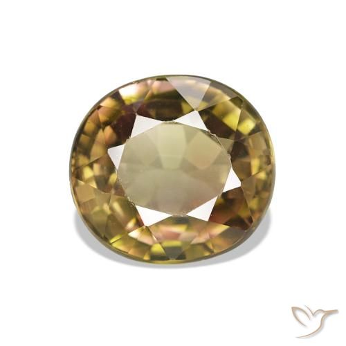 Turmalina Ouro Alaranjado Natural 1.54ct, Corte Oval, VVS