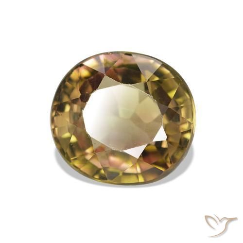 Turmalina Ouro Alaranjado Natural 1.54ct, Corte Oval, VVS