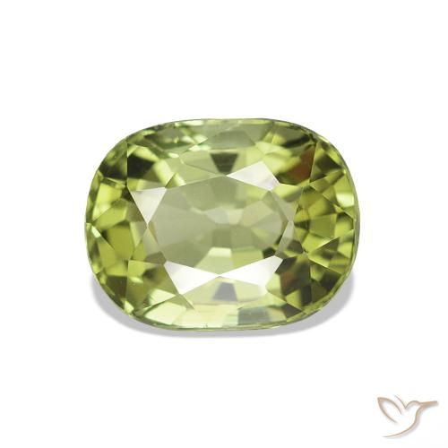 Turmalina Amarelo verde Natural 1.41ct, Corte Oval, VVS