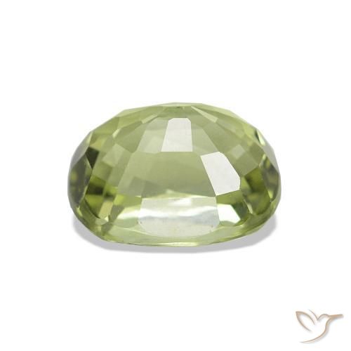 Turmalina Amarelo verde Natural 1.41ct, Corte Oval, VVS
