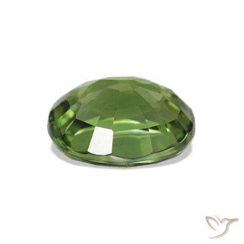 Turmalina Verde médio Natural 1.42ct, Corte Oval, VVS