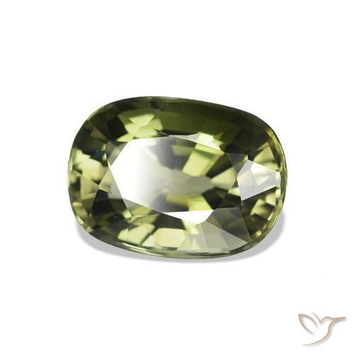 Turmalina Verde escuro Natural 1.77ct, Almofada cortada, VS