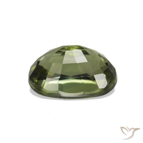 Turmalina Verde escuro Natural 1.77ct, Almofada cortada, VS