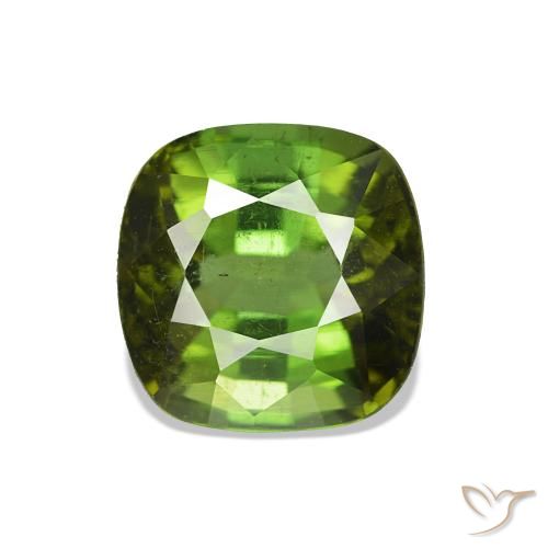 Turmalina verde escuro Natural 1.80ct, Almofada, VS