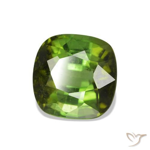 Turmalina verde escuro Natural 1.80ct, Almofada, VS