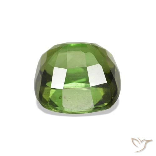 Turmalina verde escuro Natural 1.80ct, Almofada, VS