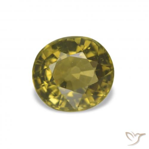 1.53ct Marrom Dourado Profundo Turmalina, oval, VVS-VS