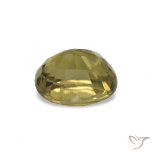 Turmalina Marrom Dourado Profundo Natural 1.53ct, Corte Oval, VVS-VS