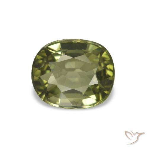 Turmalina Verde Floresta Quente Natural 1.66ct, Corte Oval, VVS-VS