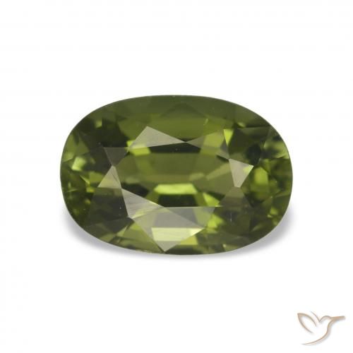 Turmalina Verde Floresta Quente Natural 1.66ct, Corte Oval, VVS-VS
