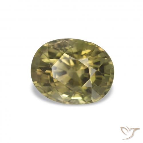 Turmalina Luz verde Natural 1.74ct, Corte Oval, VS