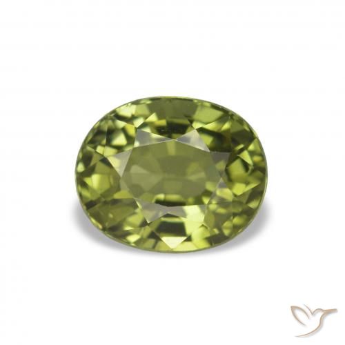 1.47ct Verde oliva Turmalina, oval, VS