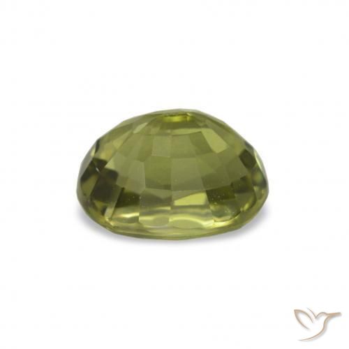Turmalina Verde oliva Natural 1.47ct, Corte Oval, VS