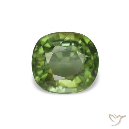 1.51ct Verde médio Turmalina, Almofada, VVS-VS