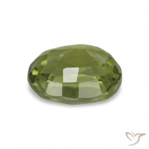 Turmalina Verde oliva Natural 1.81ct, Corte Oval, VVS-VS