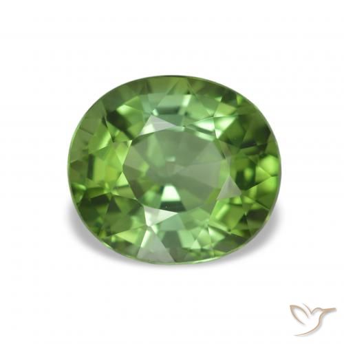 Turmalina Verde médio Natural 1.81ct, Corte Oval, VVS-VS