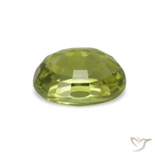 Turmalina Verde oliva Natural 1.62ct, Corte Oval, VVS-VS